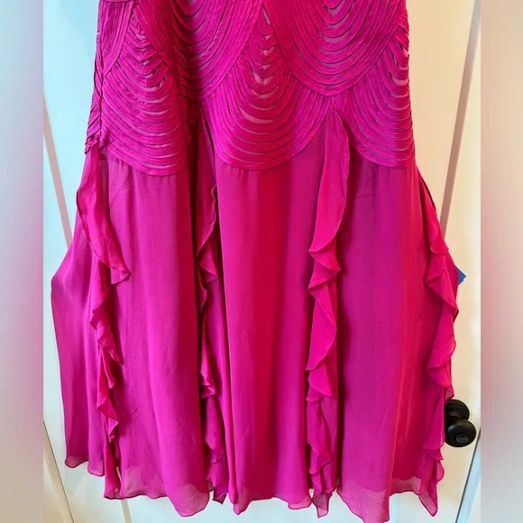Bright Raspberry Pink Cocktail Dress - Picture 5 of 9